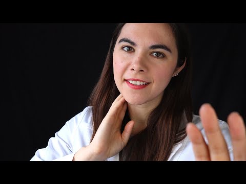 Sore Neck Exam and Treatment - ASMR - Gloves - Light