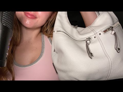 ASMR Purse Collection || Whispering, scratching, zippers etc.