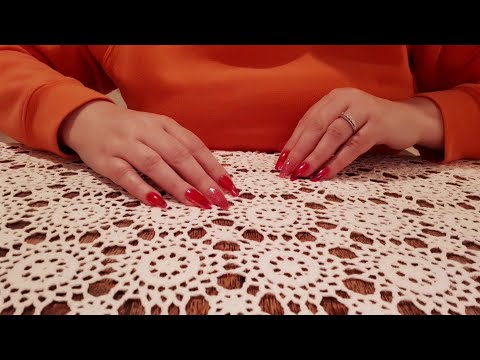 ASMR Scratching On A Table Cloth(Crocheted)No Talking