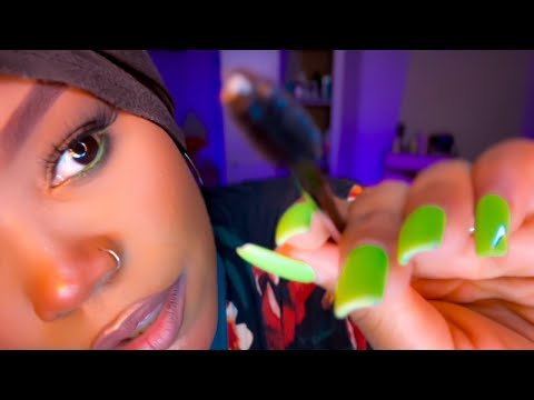 ASMR | Doing Your Eyebrows (Up Close Personal Attention) (ft.Dossier)