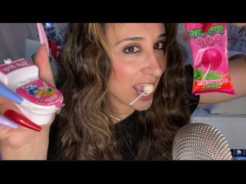 🍭 Hilariously Unpredictable ASMR Lollipop & Candy Mouth Sounds/ Sour Potty & Spring PoP Candy