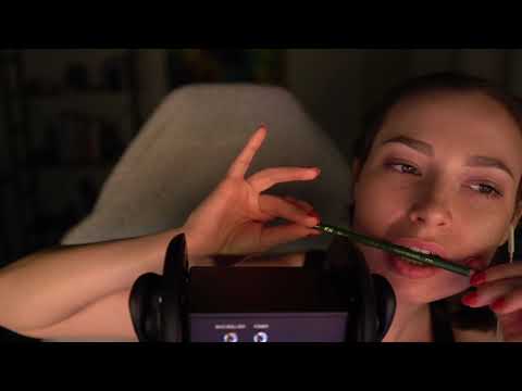 ASMR Pencil & Pen Noms - Mouth Sounds, Biting, and More