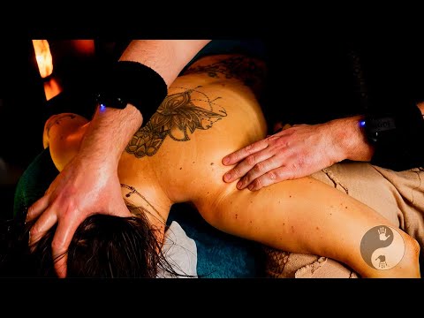 Beautiful Soft & Deep Tissue Full Body Massage For Yoga Instructor with soothing music [NO Midrolls]