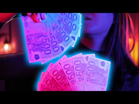 ASMR MONEY TRIGGERS * EURO * NO TALKING * 100% TINGLES AND RELAXATION