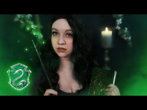 Slytherin girl studies with you 🐍 (You are Lord Voldemort) [ASMR]