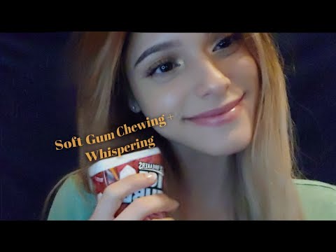 ASMR | Soft Gum Chewing & Whispering (+ Tapping, Mouth Sounds)| Ilegna ASMR