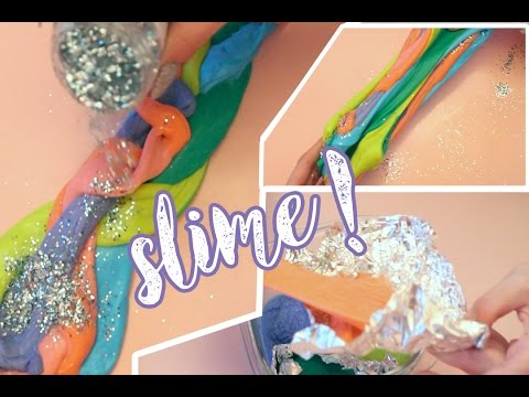 Rainbow Slime & Glitter (ASMR soft spoken, squish sounds, aluminum crinkles and tapping)