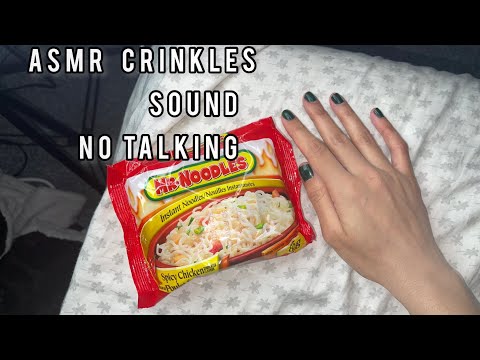 ASMR  Crinkle No Talking [CLOSE UP] for Sleep and Relaxation