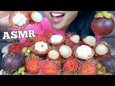 ASMR TROPICAL FRUIT *MANGOSTEEN + RAMBUTAN (EATING SOUND) | SAS-ASMR