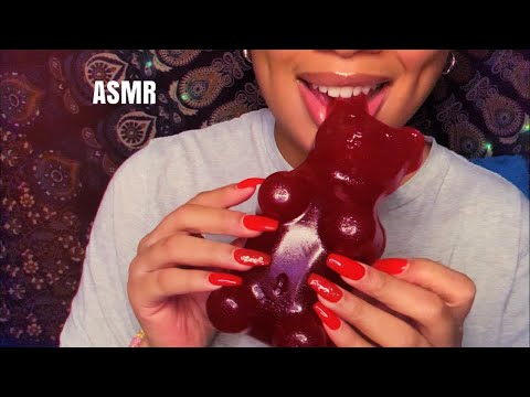 ASMR | Giant Gummy Bear 🐻 🍒