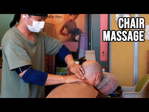 Rejuvenating ASMR Chair-Back Massage in Seoul | ASMR Barber