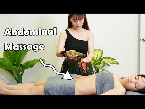 [ASMR ASIAN MASSAGE][NO-AD] strong stomach massage with asian girl
