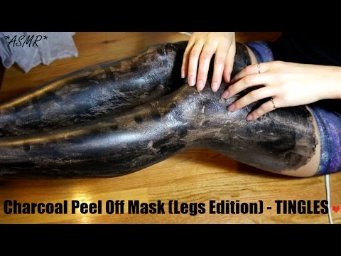ASMR Charcoal Peel Off Mask for Relaxation!! (^__^)