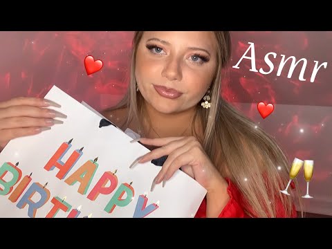 ASMR What I Got For My Birthday | Tapping, Scratching & Chit Chatting 🥂