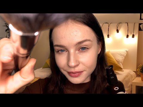 ASMR Tracing & Drawing On Your Face | Personal Attention, Skin Care, Massaging, Measuring & Brushing