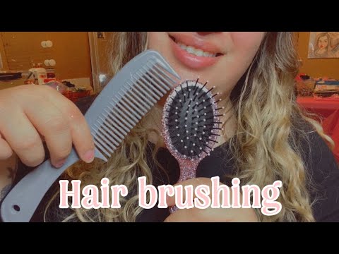 ASMR| Upclose: Brushing & Combing your hair| LoFi brushing sounds, minimal talking, longer version