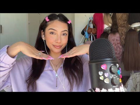 ASMR chill unedited get ready with me 💓 ~doing my makeup + nails~ | Whispered