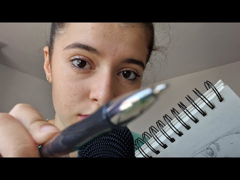 ASMR Quickly counting your freckles before doing your portrait(personal attention,mouth sounds)