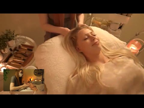 ASMR Extremely Relaxing and Tingly Facial with exfoliating peel | Oils & Scalp Massage | Soft Spoken