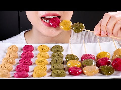ASMR 다식 탕후루 먹방 | 다식 2탄 | Dasik Tanghulu | Korean Traditional Sweets | Part 2 | Eating Sounds Mukbang