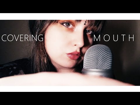 ASMR Covering your mouth🖐👄 Hush, silence, please...Shh!🤫 (showing face version)