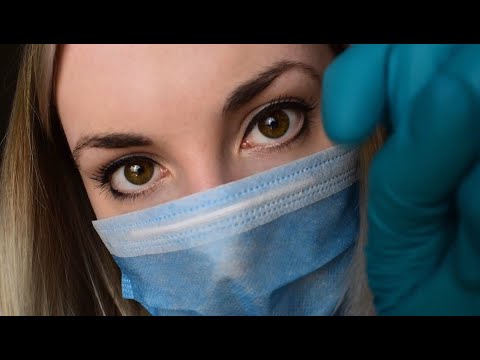(Close Up) Trippy Medical Inspection w/ Latex Gloves // Layered Inaudible Whispers // ASMR