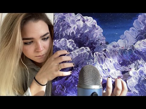 ASMR fast tapping on paintings *no talking*