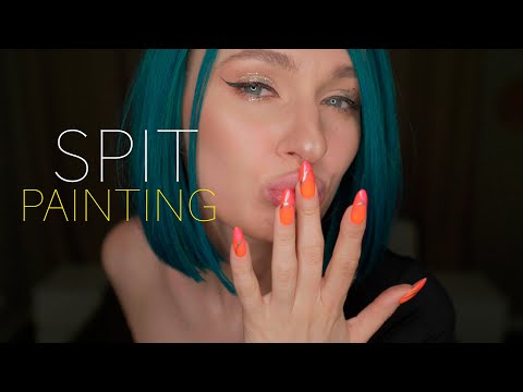 ASMR Spit Painting You & Intense Mouth Sounds