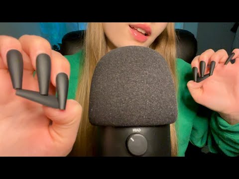 ASMR Long Nail Tapping & Scratching with M0uth Sounds + Gum Chewing💫 | Donovan’s CV