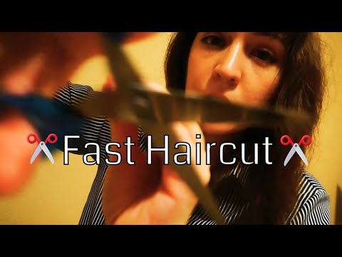 ⭐ASMR Fast Haircut Roleplay 💇 (Soft Spoken, Lofi, Soft spoken)