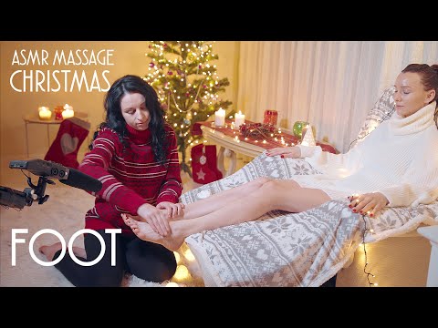 ASMR | MASSAGE | Christmas asmr foot massage