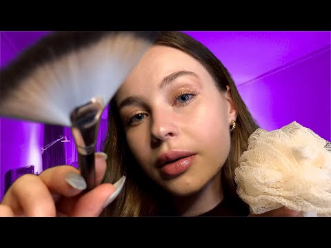 ASMR Taking Care Of You While You Sleep🌙💤 | Hair Play, Skin Care, Face Tracing & Brushing
