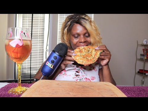 Trying Mama Marys Gluten Free Pizza Crust ASMR Eating Sounds