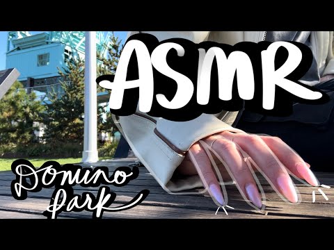 asmr tapping/scratching at domino park