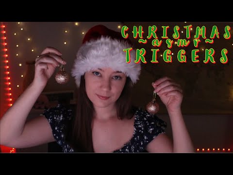 ASMR ♡ Christmas Triggers (earmuffs, tapping, & more!)