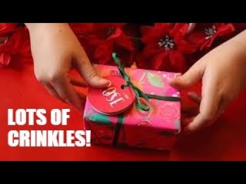 ASMR So Crinkly! My Friend's Christmas Presents | Lush, Bag Crinkling, Brushing [Binaural]