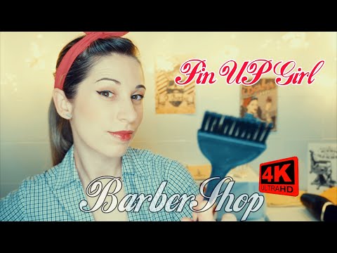 ¡ ASMR 4 K ! Pinup Girl | BarberShop estilo Vintage | Tinte de Barba | SusurrosdelSurr