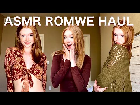asmr ~ matching my romwe outfits to my mood ~ cute ~ trendy ~ affordable