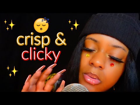 ASMR - ♡ Crisp & Clicky Whispers 💛✨Fall Asleep To These Close Trigger Words 😴💤✨
