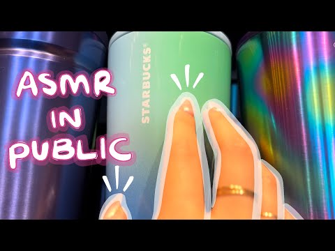 asmr in public: come to starbucks with me!