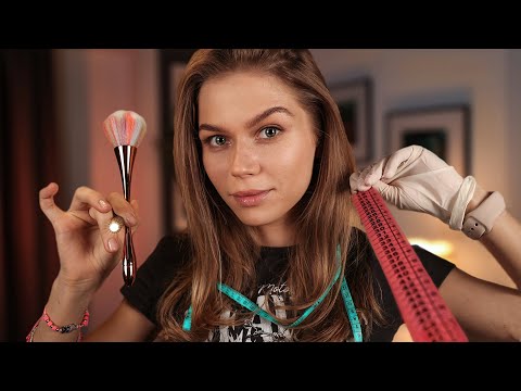 ASMR The Most Relaxing (Measuring Your Face, Making You a New Face, Coloring Your Face, Meet Lizi)RP