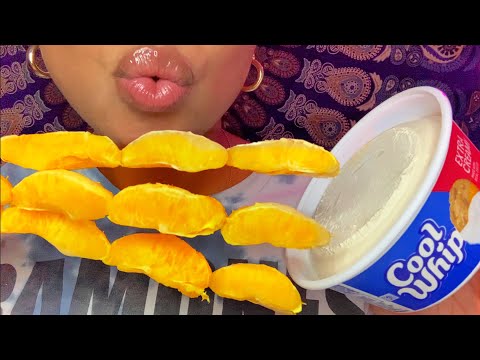 ASMR | Frozen Oranges 🍊 & Cool Whip | Orange Cream