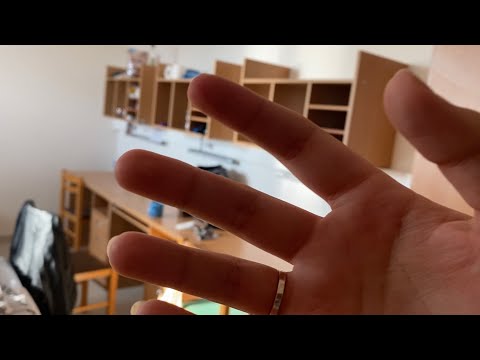 Lofi ASMR Dorm Room Tour | Tapping & Hand Movements 💫 [No Talking]