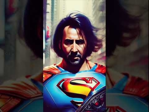 Нейросеть рисует Николас Кейдж Супермен / Nicolas Cage Superman