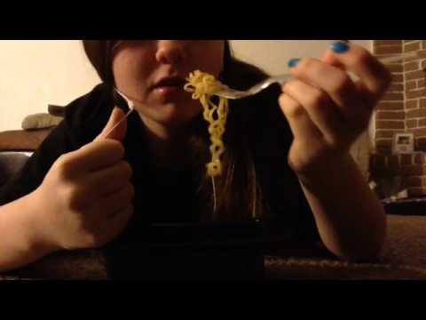 Asmr Ramen Eating *Exaggerated Open Mouth Eating*