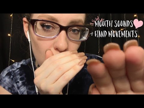 ASMR Tingly Mouth Sounds & Hand Movements For Sleep