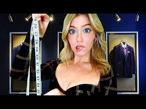 ASMR The OUTRAGEOUSLY INAPPROPRIATE AUSTRALIAN Suit Measuring | Soft Spoken Tailor Roleplay