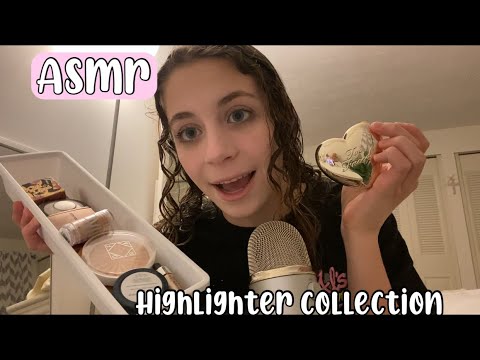 ASMR Highlighter collection!!💖 tapping and talking!