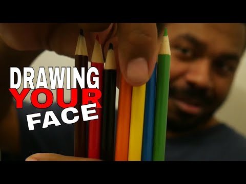 ✍️ [ASMR] Drawing YOUR Face Roleplay | Colored Pencils | DRAWING ON YOU | Visual Triggers ✍️
