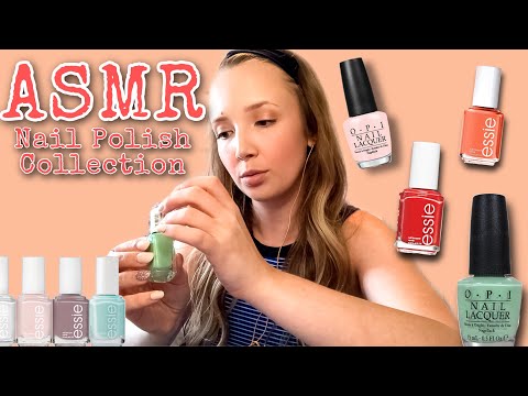 ASMR Nail Polish Collection | Soft Whispering, Tapping, Scratching & More (: